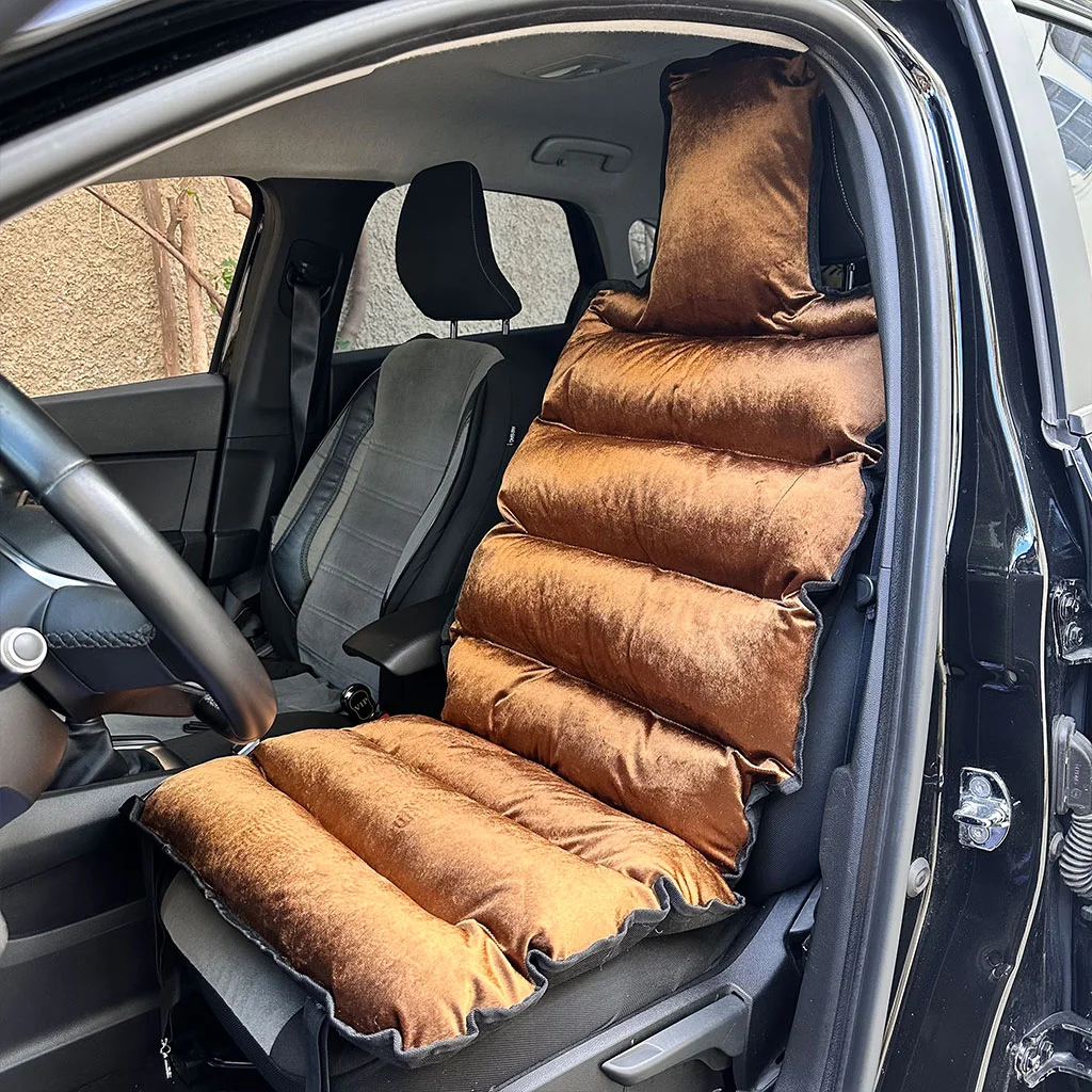 Housse de Siège Auto en Velours Rembourrée - Confort Ultra-Moelleux