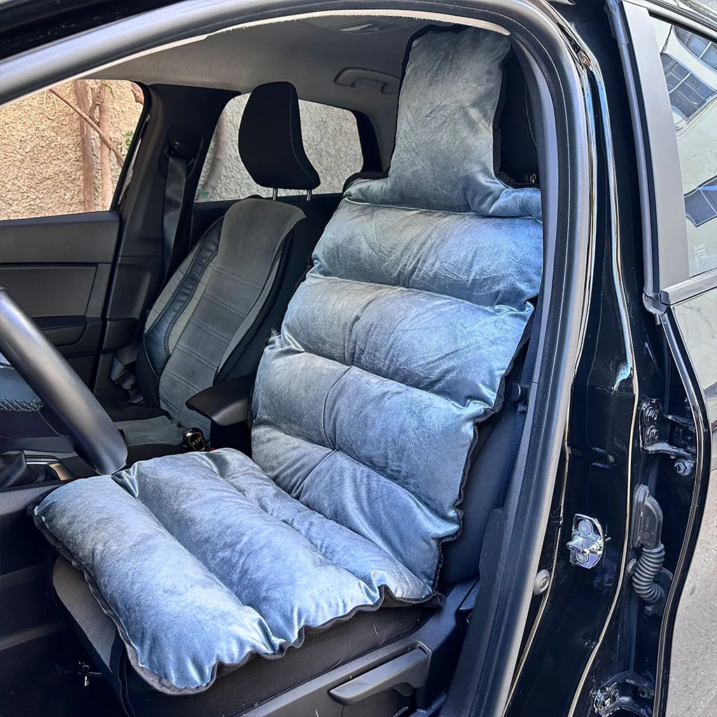 Housse de Siège Auto en Velours Rembourrée - Confort Ultra-Moelleux