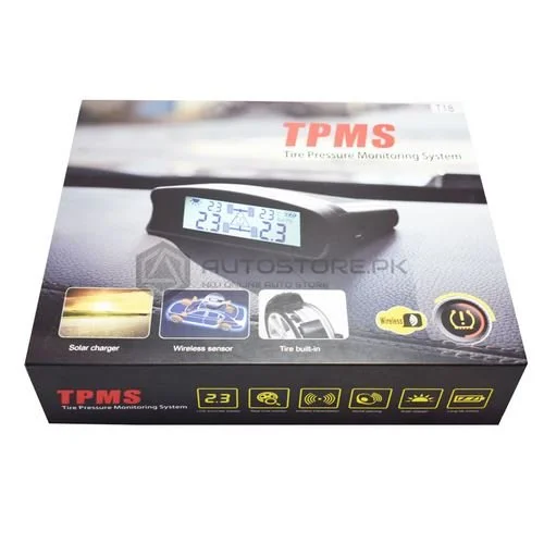 Système de Surveillance de Pression des Pneus TPMS Sans Fil - Solaire & USB
