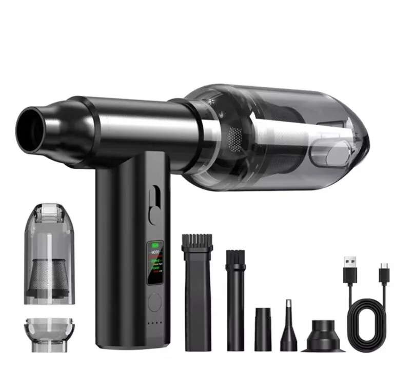 Souffleur et Aspirateur Turbo Haute Puissance - Écran LED & 80W