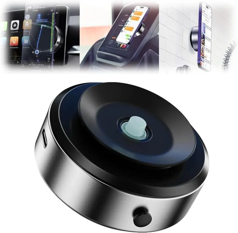 Support Téléphone Voiture Magnétique à Ventouse - Rotation 360° Anti-Secousses