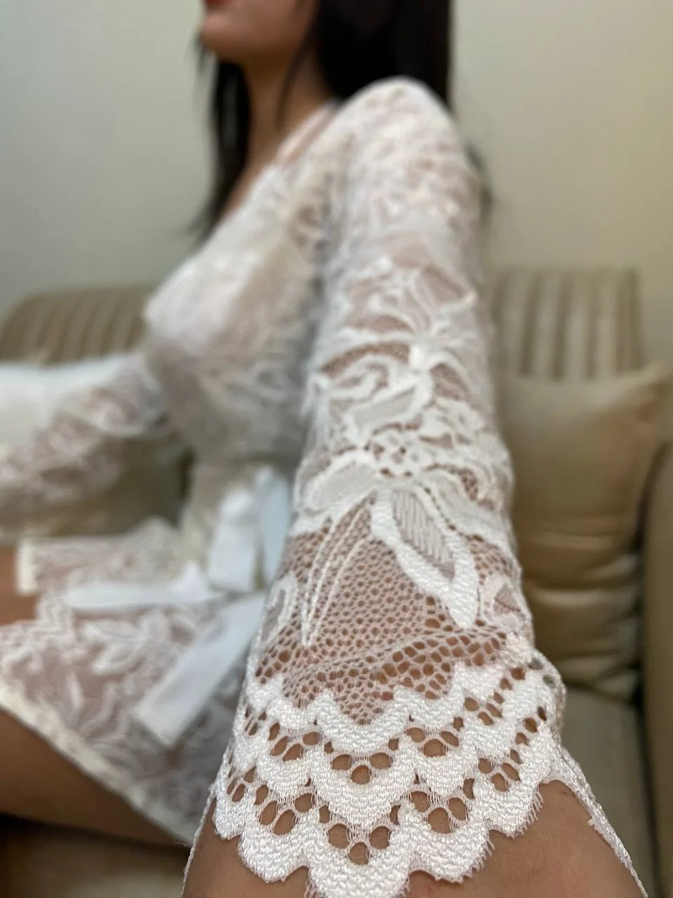 Kimono en Dentelle Raffiné - Moroy Lingerie