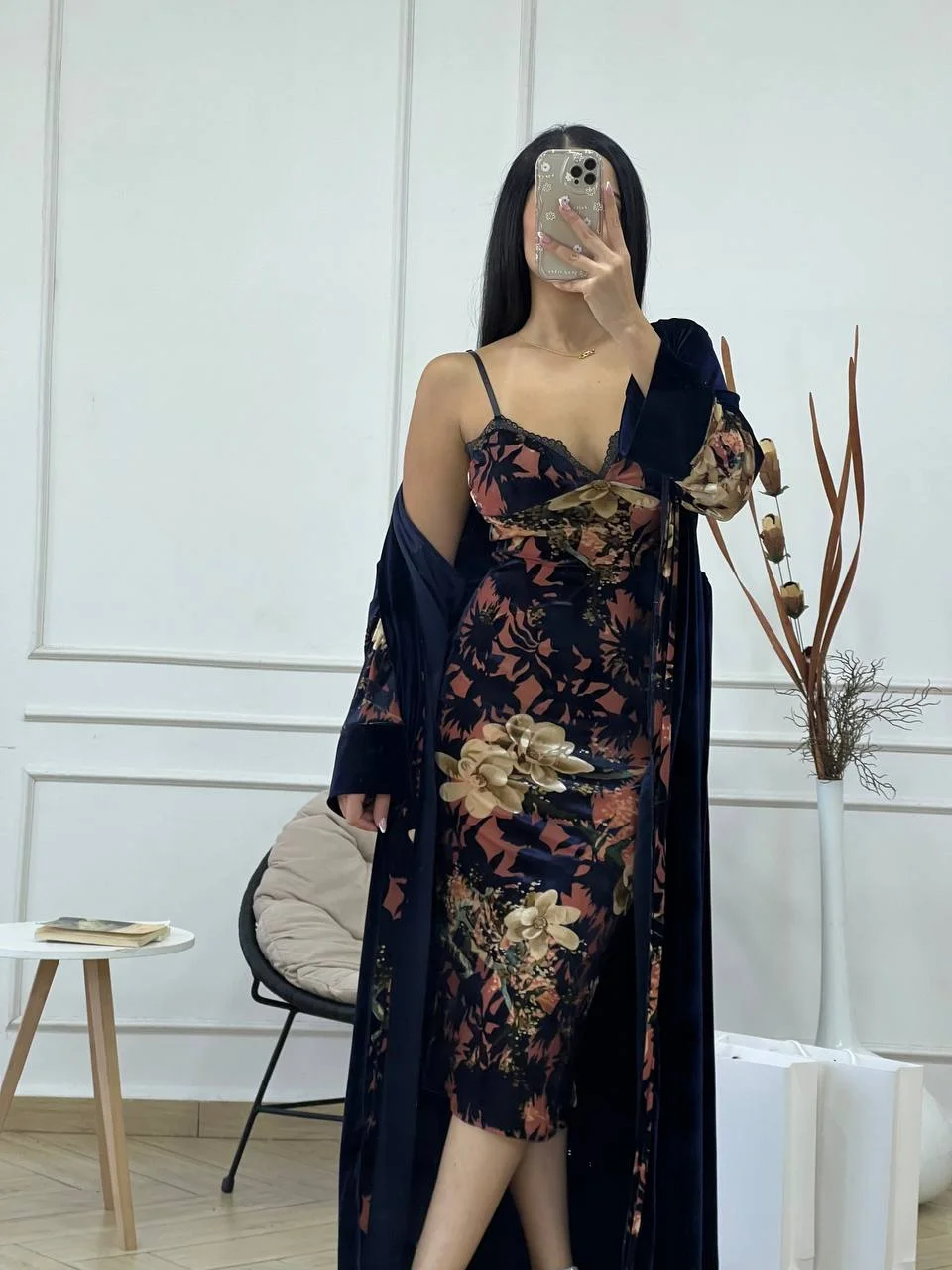 Déshabillé Velita - Ensemble 2 Pièces en Velours Premium