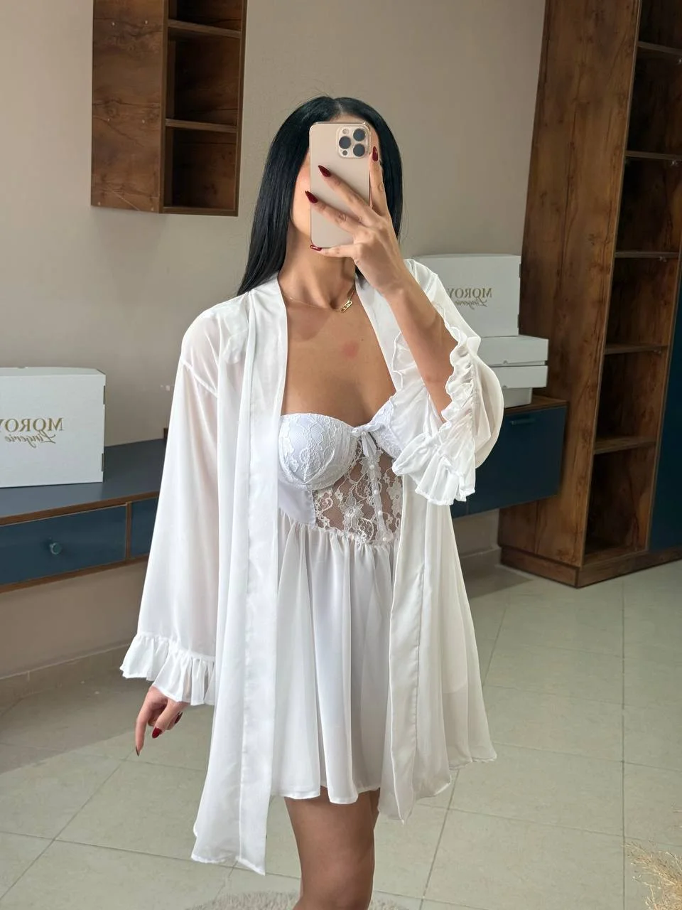 Ensemble Déshabillé Mylisse 4 Pièces - Moroy Lingerie