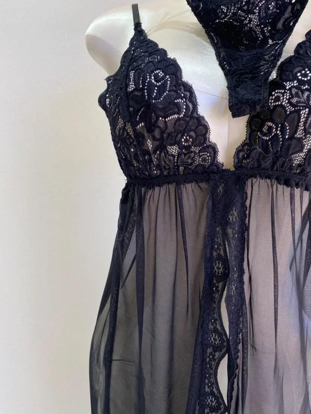 Nuisette Amor en Tulle Doux et Dentelle - Moroy Lingerie