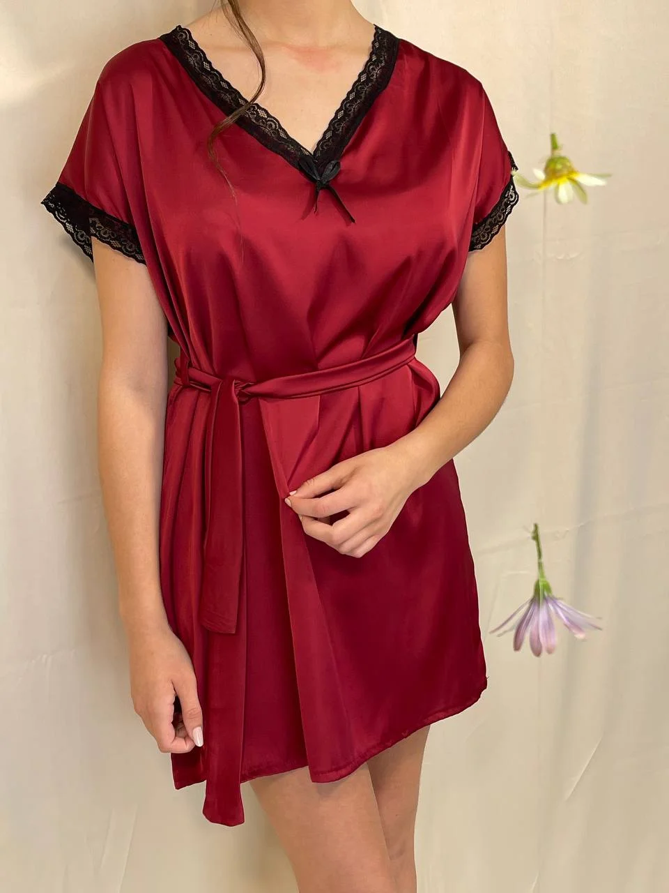 Robe Nuisette en Soie Fluide et Légère