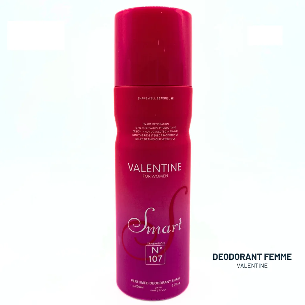Déodorant Spray Smart Valentine - Fraîcheur Intense 24h