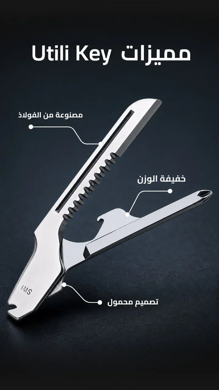 Clé Multifonction Swiss+Tech Utili-Key : Le Bricolage au Format Poche