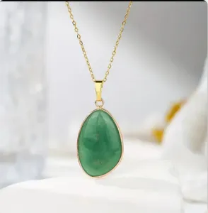 Collier “Éclat de Printemps” en Aventurine Verte
